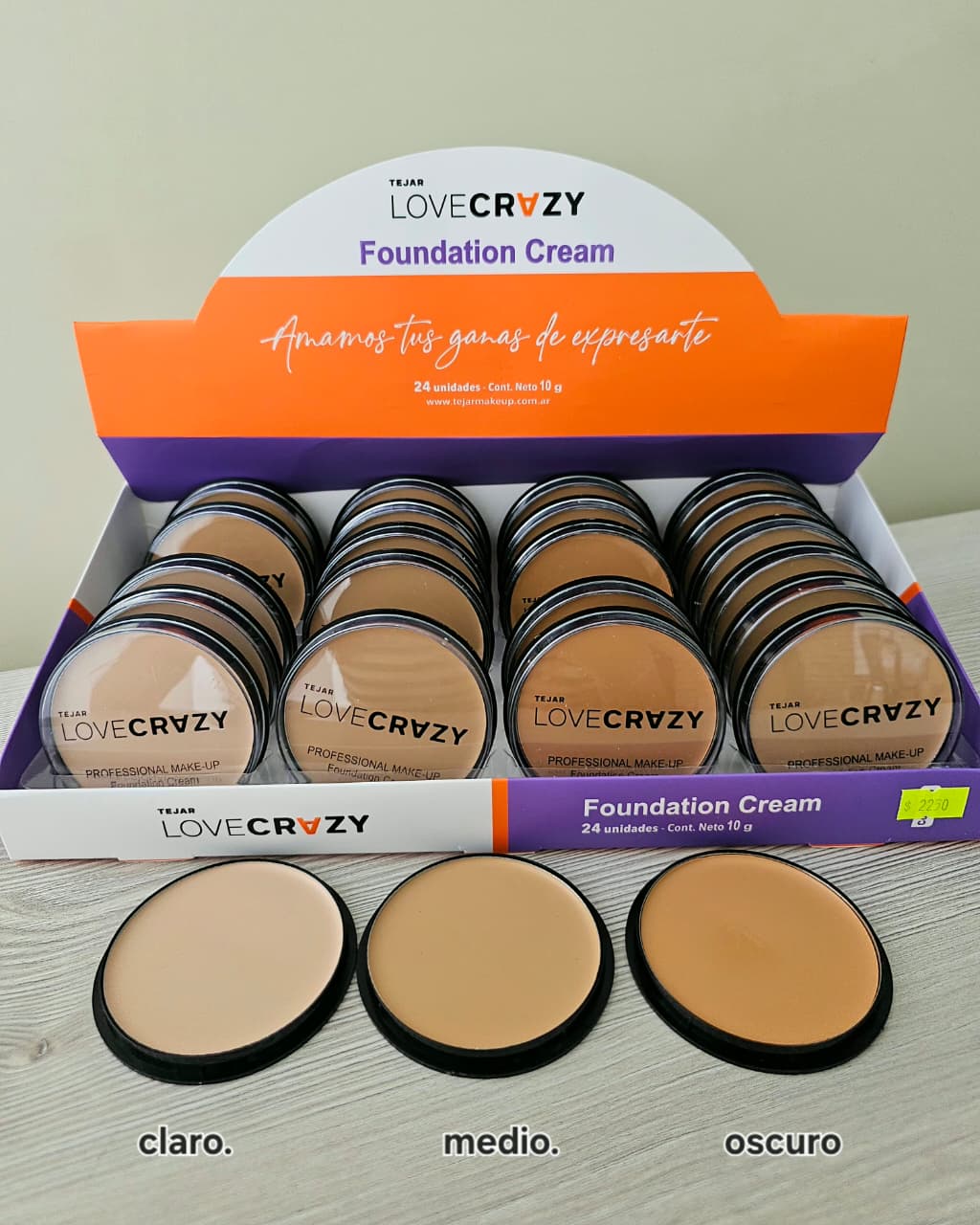 BASE EN CREMA TONO 1 AL 6 7798317822028